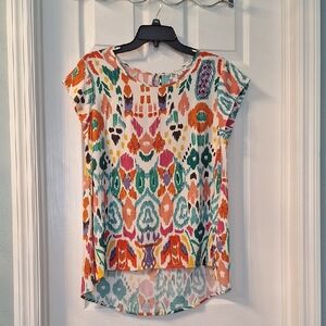 Colorful Patterned Women's Top